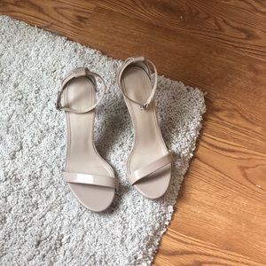 Nude Strappy Heels- Size 7